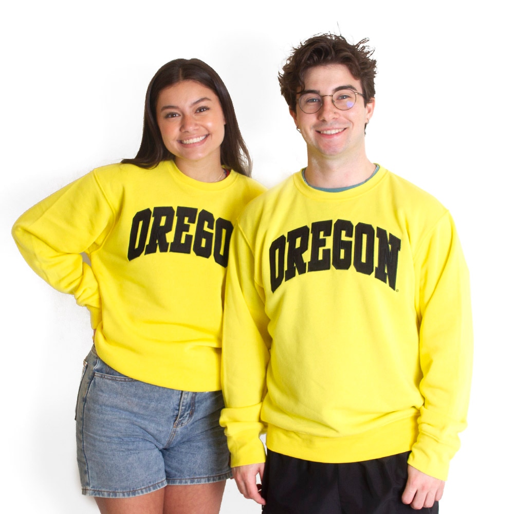 Arched Oregon, Zoozatz, Yellow, Pullover, Men, Unisex, Sweatshirt, Suede, 691876